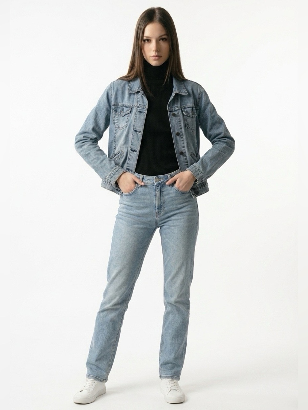 Levi’s Jean Jacket Large 12/14 Blue Denim Trucker